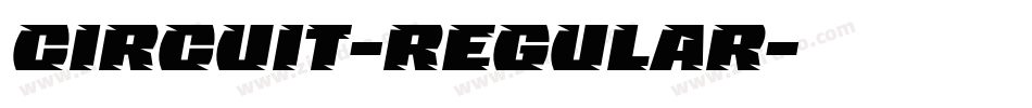Circuit-Regular字体转换