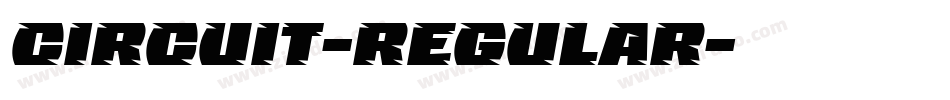 Circuit-Regular字体转换