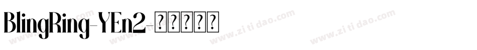 BlingRing-YEn2字体转换