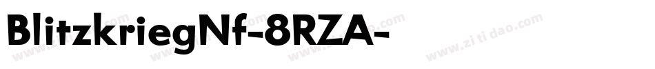 BlitzkriegNf-8RZA字体转换