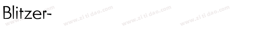 Blitzer字体转换