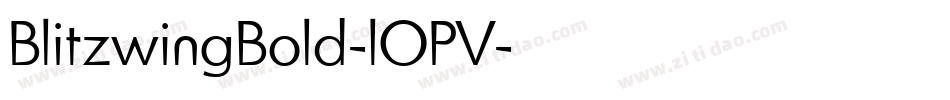 BlitzwingBold-lOPV字体转换