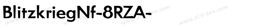 BlitzkriegNf-8RZA字体转换