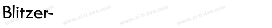 Blitzer字体转换