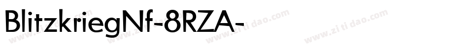 BlitzkriegNf-8RZA字体转换