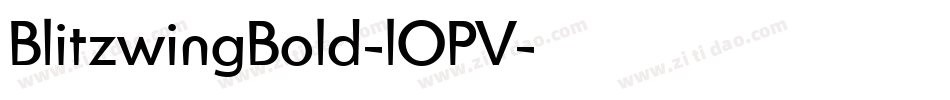 BlitzwingBold-lOPV字体转换
