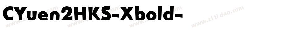 CYuen2HKS-Xbold字体转换