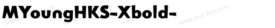 MYoungHKS-Xbold字体转换