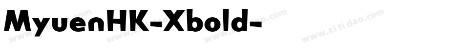 MyuenHK-Xbold字体转换