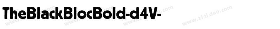TheBlackBlocBold-d4V字体转换