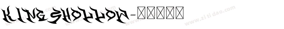 KingsHollow字体转换
