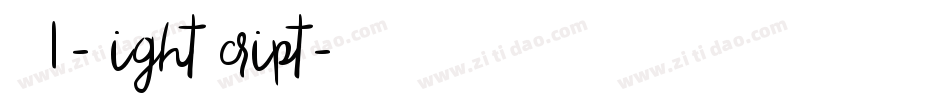DLI-LightScript字体转换