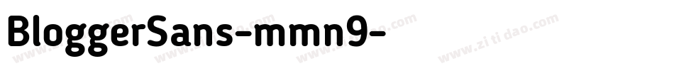 BloggerSans-mmn9字体转换