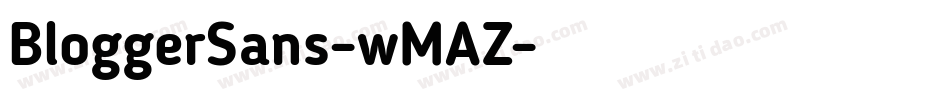 BloggerSans-wMAZ字体转换