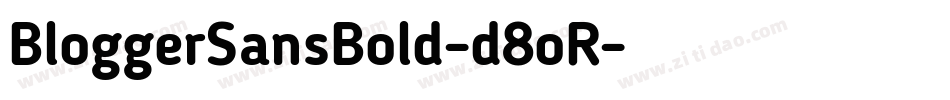BloggerSansBold-d8oR字体转换
