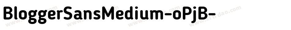 BloggerSansMedium-oPjB字体转换