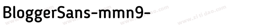 BloggerSans-mmn9字体转换