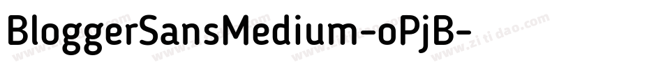 BloggerSansMedium-oPjB字体转换