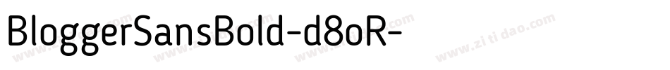 BloggerSansBold-d8oR字体转换