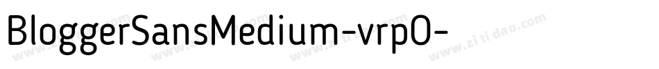BloggerSansMedium-vrpO字体转换
