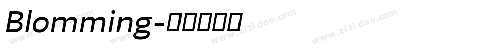 Blomming字体转换
