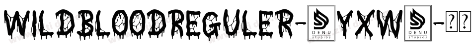 WildBloodReguler-9YXw2字体转换
