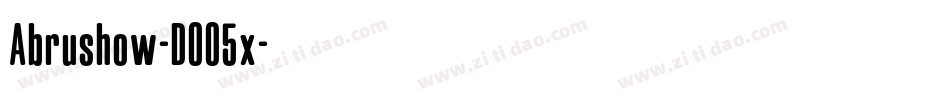 Abrushow-DO05x字体转换