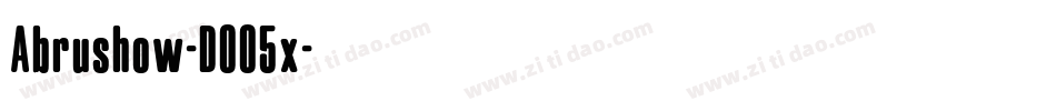 Abrushow-DO05x字体转换