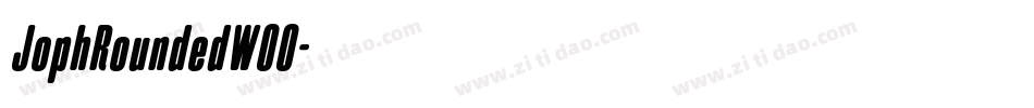 JophRoundedW00字体转换 JophRoundedW00字体转换