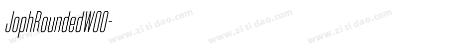 JophRoundedW00字体转换 JophRoundedW00字体转换
