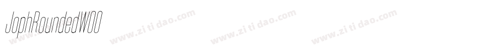 JophRoundedW00字体转换 JophRoundedW00字体转换