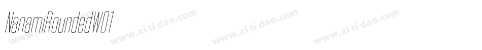NanamiRoundedW01字体转换