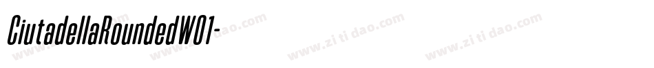 CiutadellaRoundedW01字体转换
