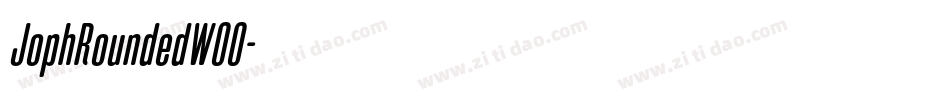 JophRoundedW00字体转换 JophRoundedW00字体转换