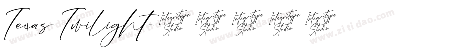 Texas-Twilight字体转换