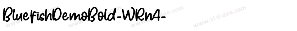 BluefishDemoBold-WRn4字体转换