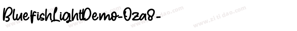 BluefishLightDemo-Oza8字体转换