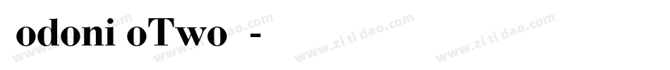 BodoniNoTwoEF字体转换