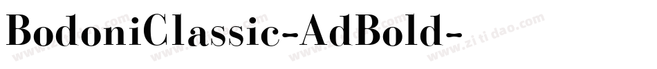 BodoniClassic-AdBold字体转换