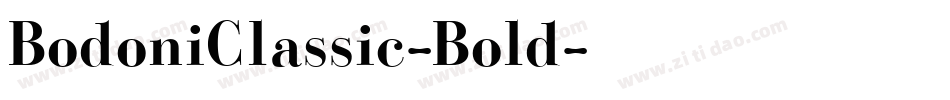 BodoniClassic-Bold字体转换