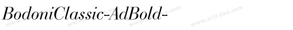 BodoniClassic-AdBold字体转换