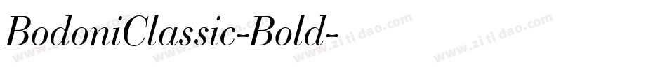 BodoniClassic-Bold字体转换