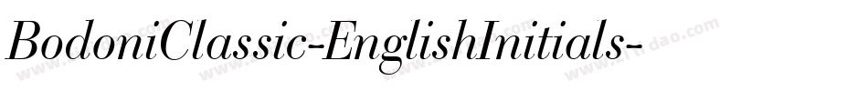BodoniClassic-EnglishInitials字体转换 BodoniClassic-EnglishInitials字体转换