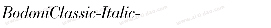 BodoniClassic-Italic字体转换 BodoniClassic-Italic字体转换