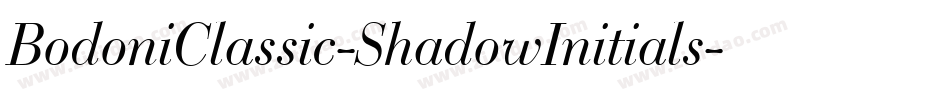 BodoniClassic-ShadowInitials字体转换