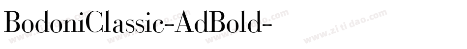 BodoniClassic-AdBold字体转换
