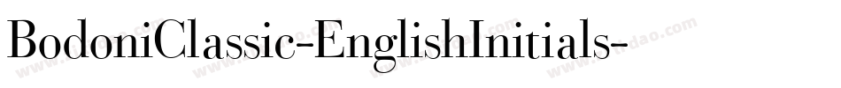 BodoniClassic-EnglishInitials字体转换 BodoniClassic-EnglishInitials字体转换