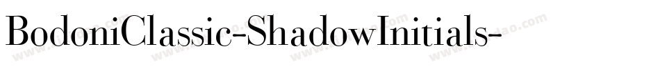 BodoniClassic-ShadowInitials字体转换