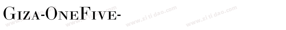 Giza-OneFive字体转换