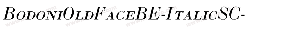 BodoniOldFaceBE-ItalicSC字体转换